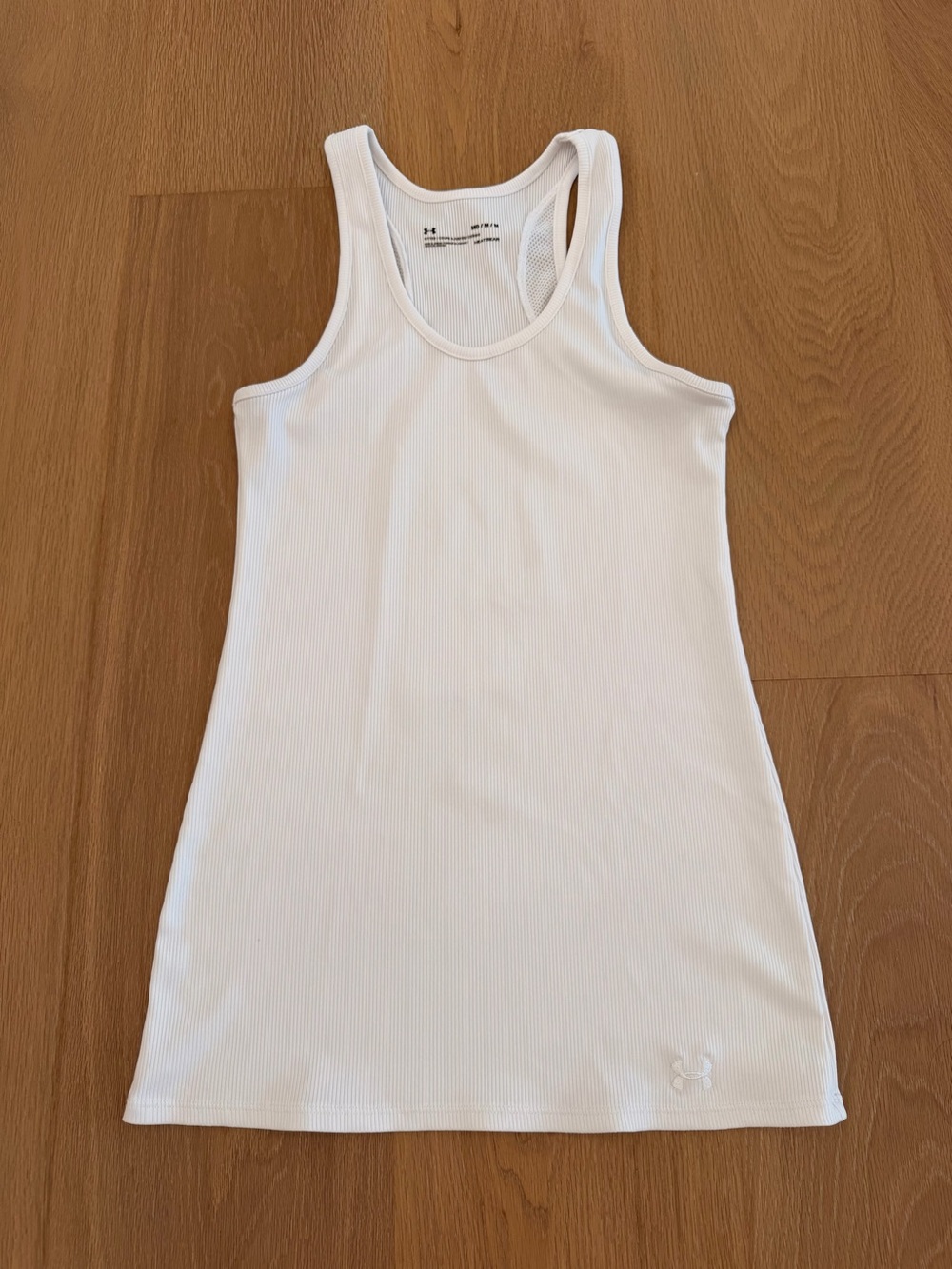 Under Armour HeatGear Ribbed White Racerback Tank | Women’s M